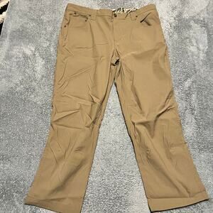 Columbia PFG Pants Mens 42 x30 Brown Performance Hiking Nylon Outdoor